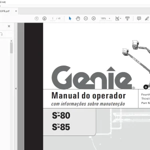 Genie S-80 S-85 Manual do operador 82580PB - PDF DOWNLOAD