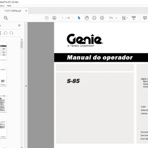 Genie S-85 Manual do operador T107108PB - PDF DOWNLOAD