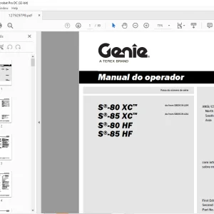 Genie S®-80 XC™ S®-85 XC™ S®-80 HF S®-85 HF Manual do operador 1279297PBGT - PDF DOWNLOAD