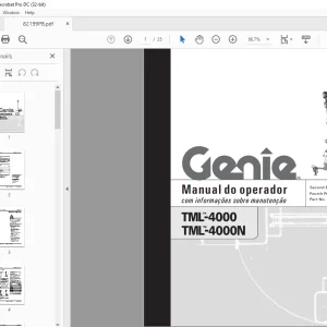 Genie TML-4000 TML-4000N Manual do operador 43645PB - PDF DOWNLOAD