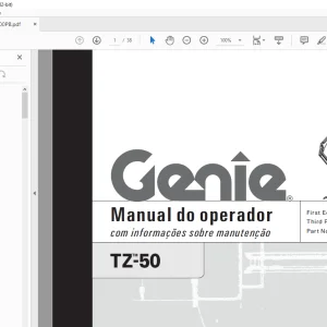 Genie TZ-50 Manual do operador 82900PB - PDF DOWNLOAD