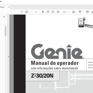 Genie Z-30/20N Manual do operador 43651PB - PDF DOWNLOAD