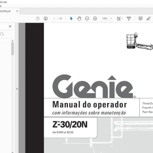 Genie Z-30/20N Manual do operador 82282PB - PDF DOWNLOAD