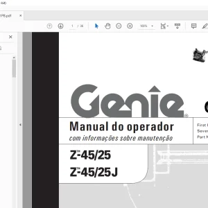 Genie Z-45/25 Z-45/25J Manual do operador - PDF DOWNLOAD