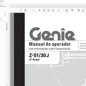Genie Z-51/30J IC Power Manual do operador 97900PB - PDF DOWNLOAD