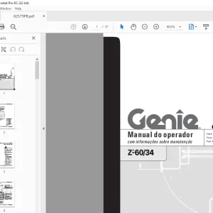 Genie Z-60/34 Manual do operador 82579PB - PDF DOWNLOAD
