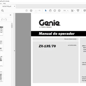 Genie ZX-135/70 Manual do operador 160567PB - PDF DOWNLOAD
