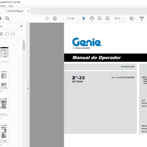 Genie Z®-33 DC Power Manual do operador 1287493PBGT - PDF DOWNLOAD
