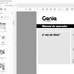 Genie Z®-6240 TRAX™ Manual do operador 1272873PBGT - PDF DOWNLOAD