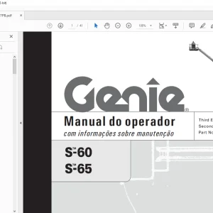 Genie S-60 S-65 Manual do operador 82407PB - PDF DOWNLOAD