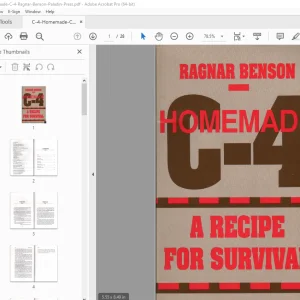 Homemade C-4 Ragnar Benson A Recipe For Survival Handbook Manual PDF