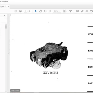 Iseki Engine GXV160H2 Parts Manual - PDF DOWNLOAD