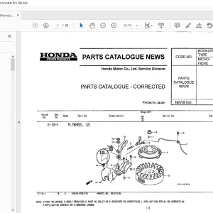 Iseki Honda Engine GXV160H2 Parts Manual - PDF DOWNLOAD