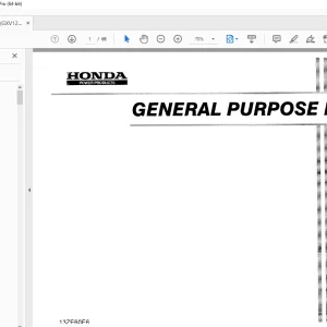 Parts List Manual for Iseki Honda GXV120 Engine PDF