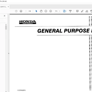 Iseki Honda General Purpose Engine GKV120 Parts Manual - PDF DOWNLOAD