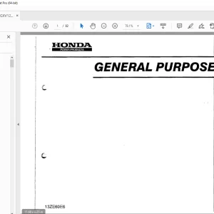 Iseki Honda General Purpose Engine GXV120 Parts Manual - PDF DOWNLOAD