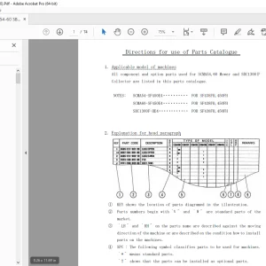 Iseki SCMA54 SBC1300F Mower Parts Manual PDF DOWNLOAD