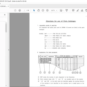 Iseki SSM48-M  Mower Parts Manual  PDF