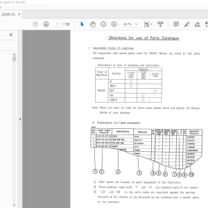 Iseki SW521 Mower Parts Manual - PDF DOWNLOAD