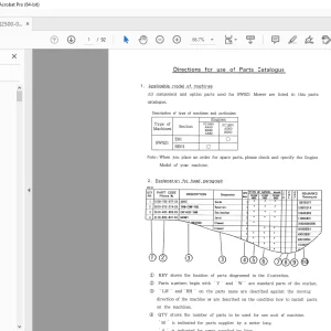 Iseki SW621 Mower Parts Manual - PDF DOWNLOAD