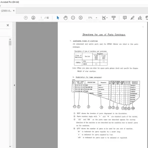 Iseki SW621 Mower Parts Manual - PDF DOWNLOAD
