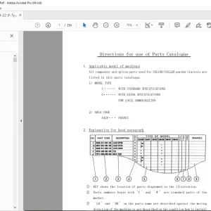 Iseki SXG19H SXG22H Garden Tractors Parts Manual - PDF DOWNLOAD