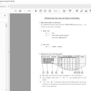 Iseki SXG323H/SXG326H Garden Tractors Parts Manual - PDF DOWNLOAD