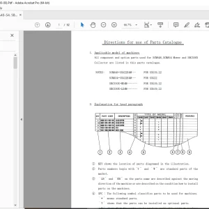 Iseki Tractor SCMA48 SCMA54 & SBC550X Mower Parts Manual - PDF DOWNLOAD