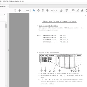 Iseki Tractor SCMA48 SCMA54 Parts Manual - PDF DOWNLOAD