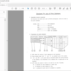 Iseki Tractor SG133 Lawn & Garden Parts Manual - PDF DOWNLOAD