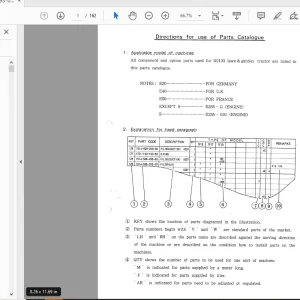 Iseki Tractor SG133 Lawn & Garden Parts Manual - PDF DOWNLOAD