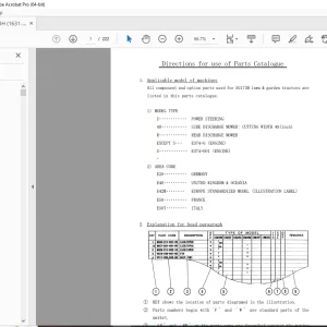 Iseki Tractor SG173H Lawn & Garden Parts Manual - PDF DOWNLOAD