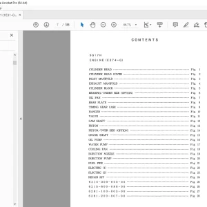 Iseki Tractor SG17H Lawn & Garden Parts Manual - PDF DOWNLOAD