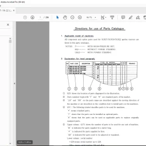 Iseki Tractor SGR17 /SGR19 /SGR22 Parts Manual - PDF DOWNLOAD