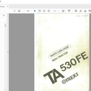Iseki Tractor TA 530FE Parts Manual - PDF DOWNLOAD