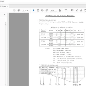 Iseki Tractor TF317 & TF321 Parts Manual - PDF DOWNLOAD