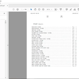 Iseki Tractor TF325 Parts Manual - PDF DOWNLOAD