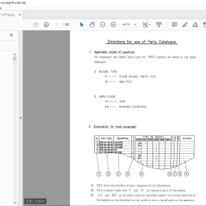 Iseki Tractor TF327 Parts Manual - PDF DOWNLOAD