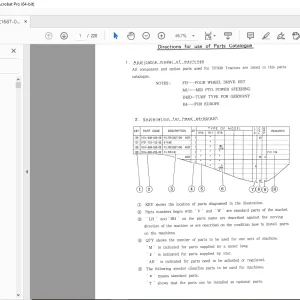 Iseki Tractor TF330 Parts Manual - PDF DOWNLOAD