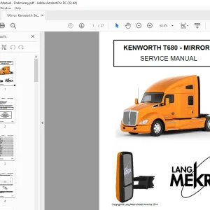 KENWORTH T680 MIRRORS SERVICE MANUAL - PDF DOWNLOAD