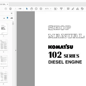 KOMATSU 102 SERIES DIESEL ENGINE SHOP MANUAL YEBM200101 - PDF DOWNLOAD