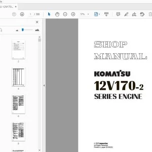 KOMATSU 12V170-2 SERIES ENGINE SHOP MANUAL SEBM036601 - PDF DOWNLOAD