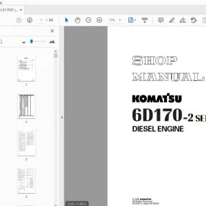 KOMATSU 6D170-2 SERIES DIESEL ENGINE SHOP MANUAL SEBM008107 - PDF DOWNLOAD
