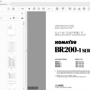 KOMATSU BR200-1 SERIES SHOP MANUAL SEBM003602 - PDF DOWNLOAD