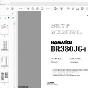 KOMATSU BR380JG-1 SHOP MANUAL SEBM034104 - PDF DOWNLOAD