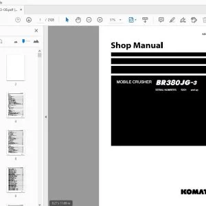 KOMATSU BR380JG-3 MOBILE CRUSHER SHOP MANUAL SEN06703-08 - PDF DOWNLOAD