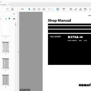 KOMATSU D375A-6R BULLDOZER SHOP MANUAL SEN05214-10 - PDF DOWNLOAD