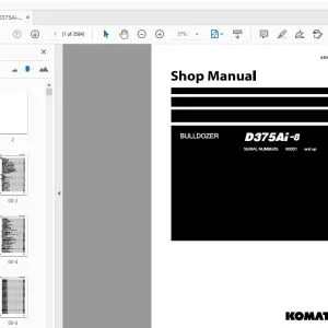 KOMATSU D375Ai-8 BULLDOZER SHOP MANUAL SEN06653-09 - PDF DOWNLOAD