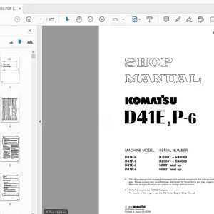 KOMATSU D41E,P-6 SHOP MANUAL SEBM007009 - PDF DOWNLOAD