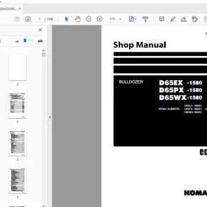 KOMATSU D65EX -15E0 D65PX -15E0 D65WX -15E0 BULLDOZER SHOP MANUAL SEN00046-11 - PDF DOWNLOAD